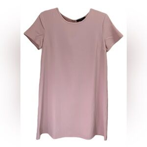 Pink crepe T-shirt Dress -M